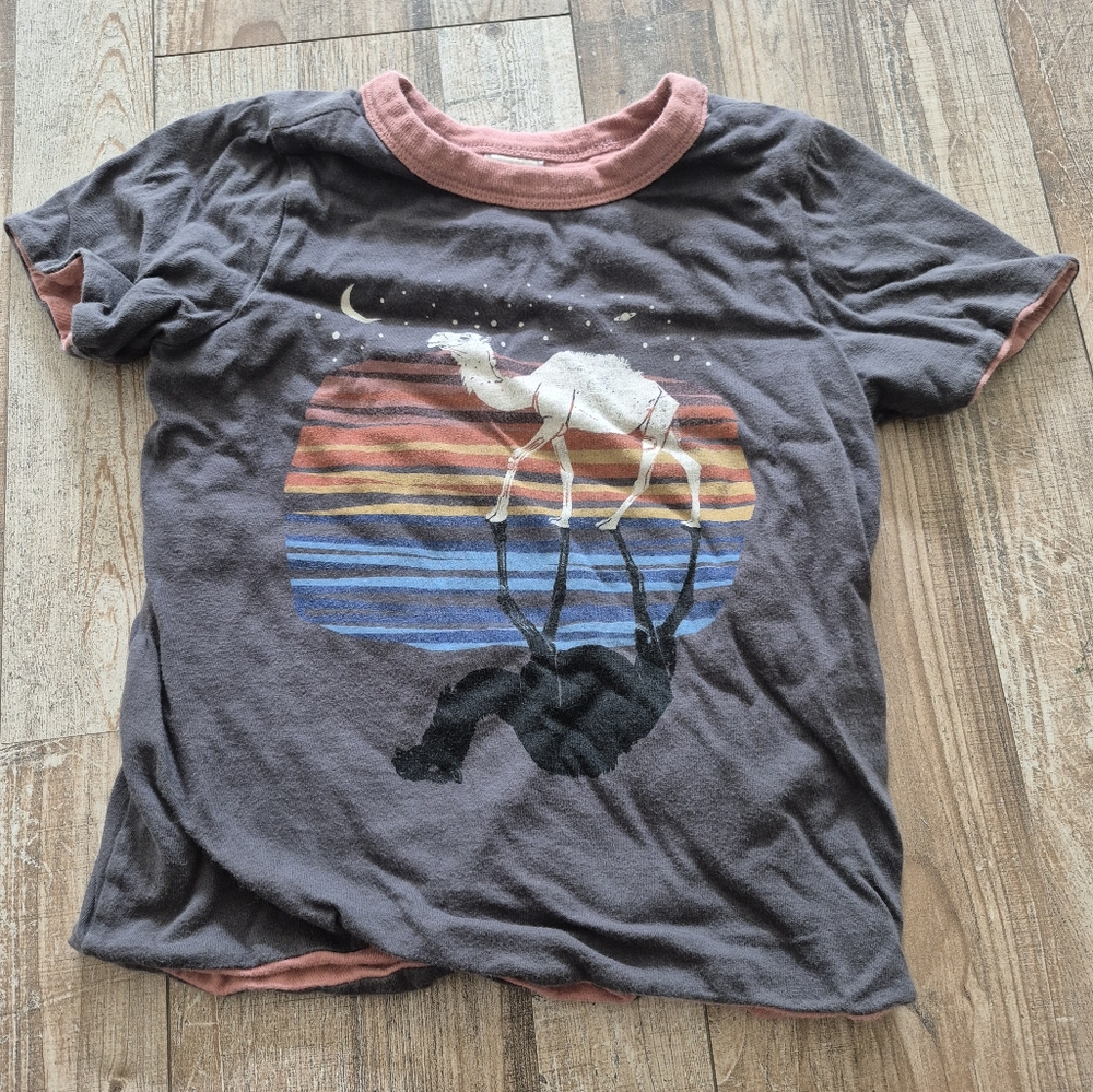 Tea Collection Reversible Camel Tee, Size 4